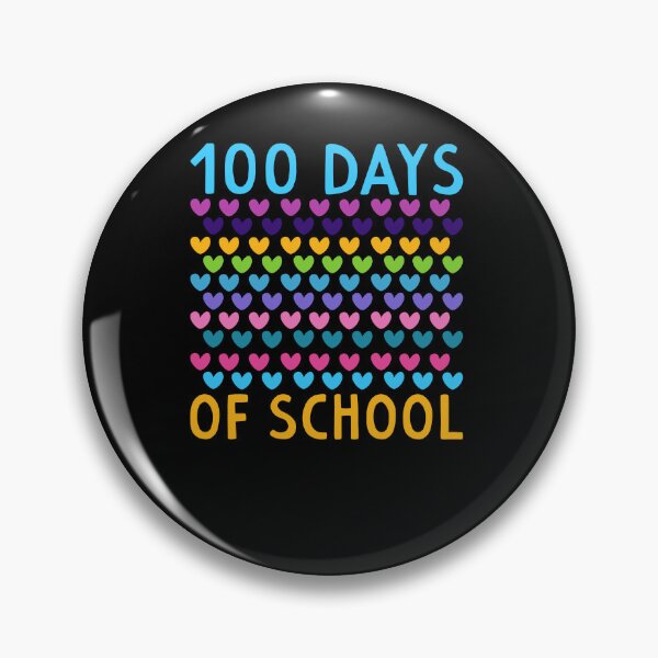 Item preview, 100 Days of School – Colorful Hearts Celebration designed and sold by Belhbib Art ⭐⭐⭐⭐⭐.