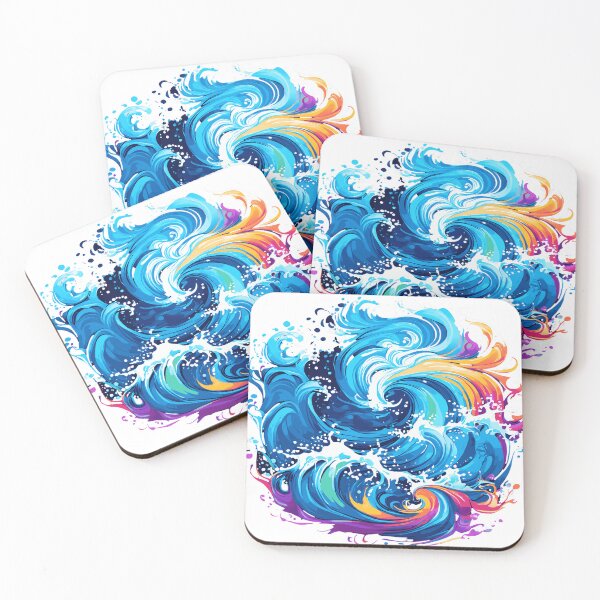 Item preview, Vibrant Abstract Ocean Swirls designed and sold by ShadowLilith3.