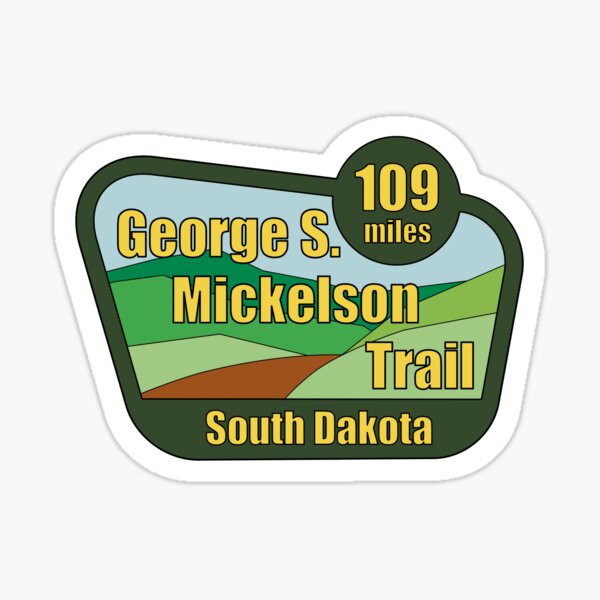 Item preview, George S Mickelson Trail  (Sign) designed and sold by PurpleCowStudio.