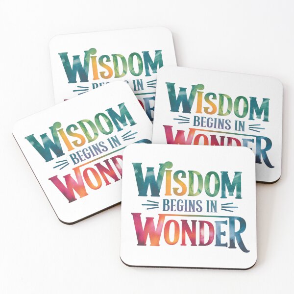 Item preview, Wisdom begins in wonder designed and sold by nimmitrends.