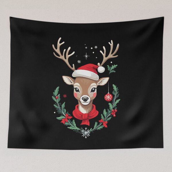 Item preview, Festive Christmas Reindeer Celebration designed and sold by LuminOrb.