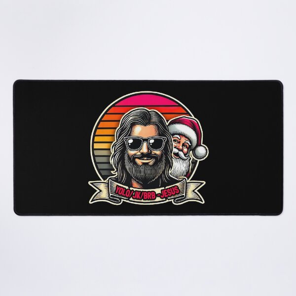 Item preview, YOLO JK BRB Jesus Christ Santa Claus designed and sold by plushism.