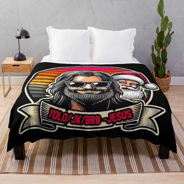 Item preview, YOLO JK BRB Jesus Christ Santa Claus designed and sold by plushism.