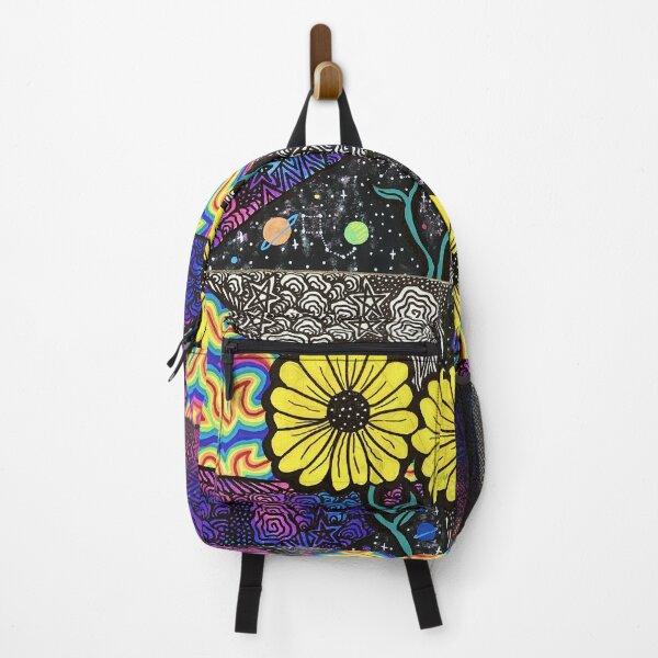 Item preview, Trippy Sun Flower Canvas Painting designed and sold by TripLikeWeDo.