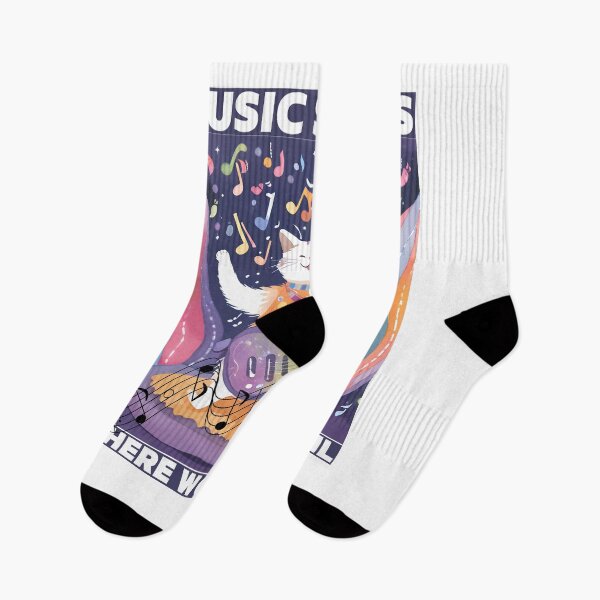 Item preview, Cat said Music Speaks where words fail designed and sold by Vibes-vintage.