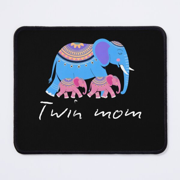 Item preview, Mom of twins Funny newborn saying for grandmothers - Adorable Elephant twins designed and sold by TheTimer.