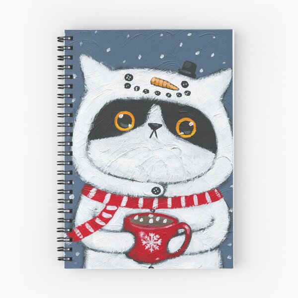 Item preview, Hot Cocoa Kitty Snowman designed and sold by KilkennyCat Art.