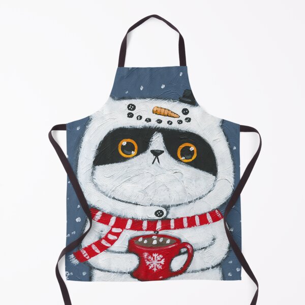 Item preview, Hot Cocoa Kitty Snowman designed and sold by KilkennyCat Art.
