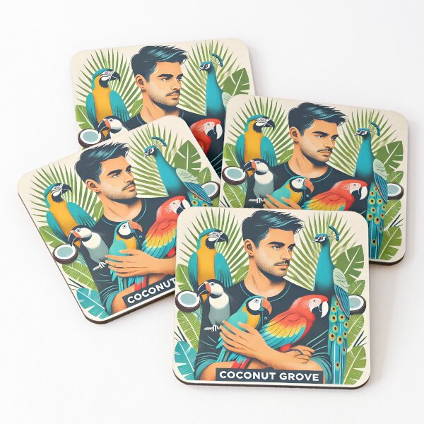 Item preview, Man in Coconut Grove, Miami designed and sold by XaviChateau.
