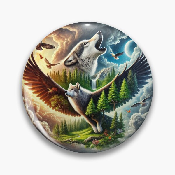 Item preview, Wolf with Eagle designed and sold by RaF71PrO.