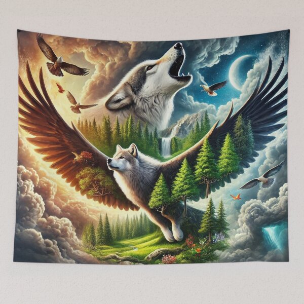 Item preview, Wolf with Eagle designed and sold by RaF71PrO.