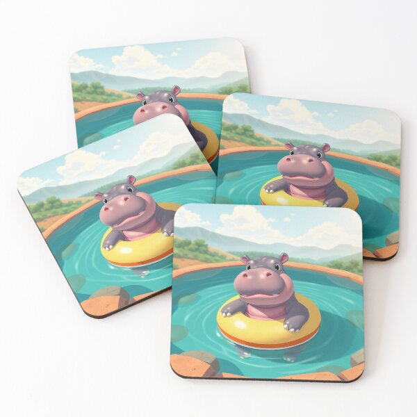 Item preview, Chilling hippo  designed and sold by Neranchara.
