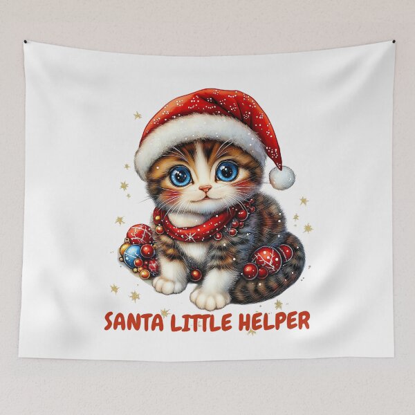 Item preview, Santa Little Kitten Helper designed and sold by BukkyStory.