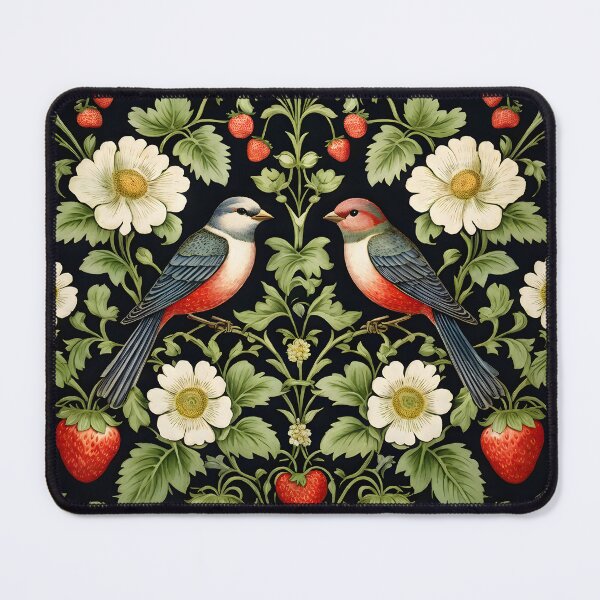 Item preview, Strawberries and birds designed and sold by MarisePix.
