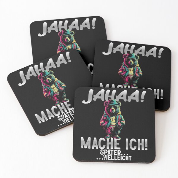 Item preview, Jahaa Mache Mache Ich Später Vielleicht - Cool Bär - Lustiges Zitat  designed and sold by Smix Pixels.