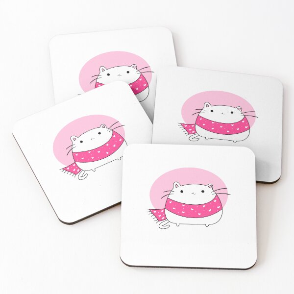 Item preview, A few shades of pink and a cute cat designed and sold by giraffteee.