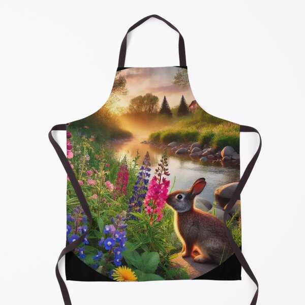 Item preview, Cute Rabbit loves flowers designed and sold by Dogandesighn.