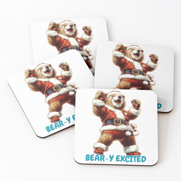 Item preview, Bear-y Excited Santa designed and sold by BukkyStory.