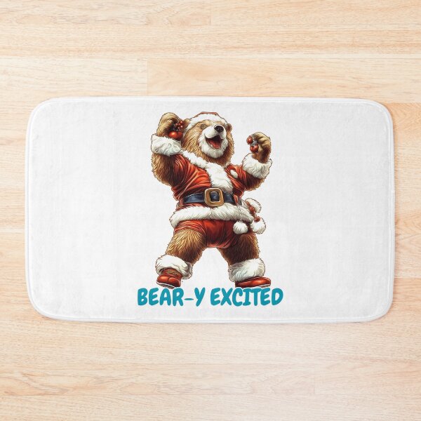 Item preview, Bear-y Excited Santa designed and sold by BukkyStory.