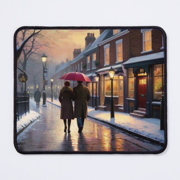 Item preview, Winter Twilight on London’s Cobblestone Paths designed and sold by BlareBlare.