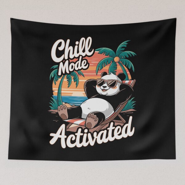 Item preview, Chill Mode Activated Relaxing Panda designed and sold by InsanseCreation.