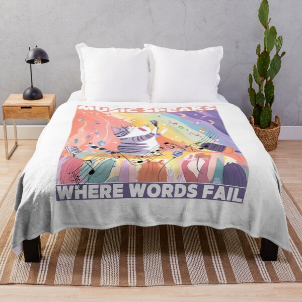 Item preview, Cat said Music Speaks where words fail designed and sold by Vibes-vintage.