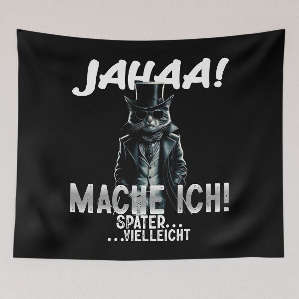 Item preview, Jahaa Mache Mache Ich Später Vielleicht - Cool Katze - Lustiges Zitat  designed and sold by Smix Pixels.