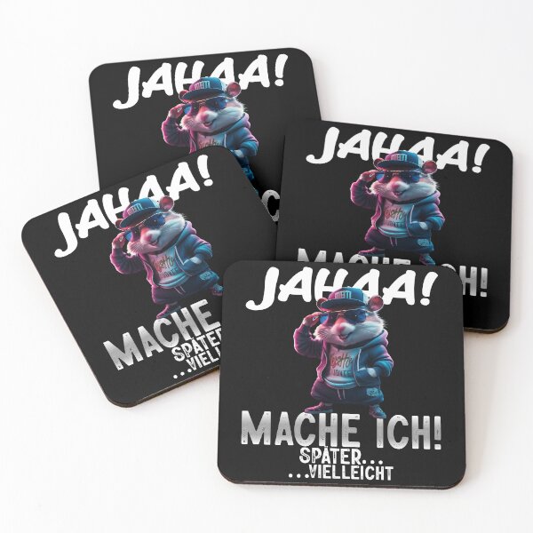 Item preview, Jahaa Mache Mache Ich Später Vielleicht - Cool Hamster - Lustiges Zitat  designed and sold by Smix Pixels.