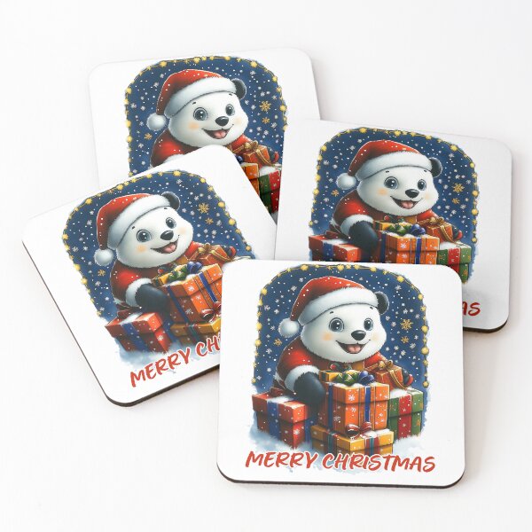 Item preview, Merry Christmas Panda designed and sold by BukkyStory.