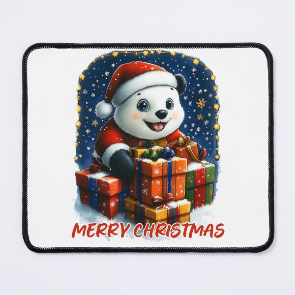 Item preview, Merry Christmas Panda designed and sold by BukkyStory.