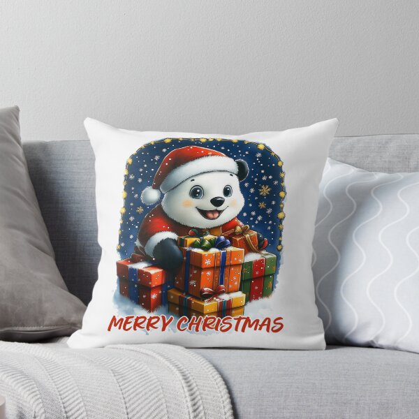 Item preview, Merry Christmas Panda designed and sold by BukkyStory.