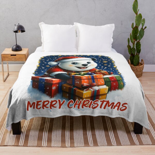 Item preview, Merry Christmas Panda designed and sold by BukkyStory.