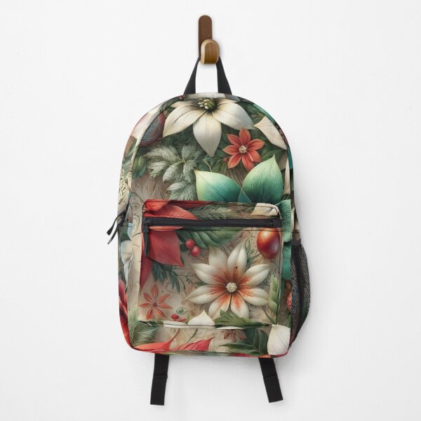 Item preview, Christmas Bloom Seamless Pattern - Festive Floral Art designed and sold by Best-Art-32.