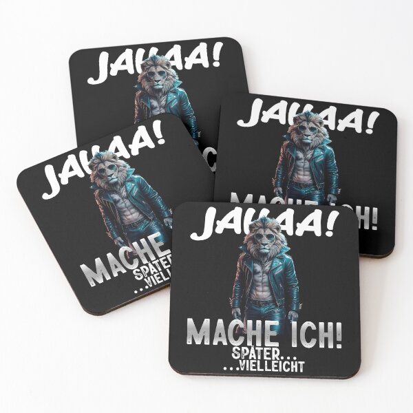 Item preview, Jahaa Mache Mache Ich Später Vielleicht - Cool Löwe  - Lustiges Zitat  designed and sold by Smix Pixels.