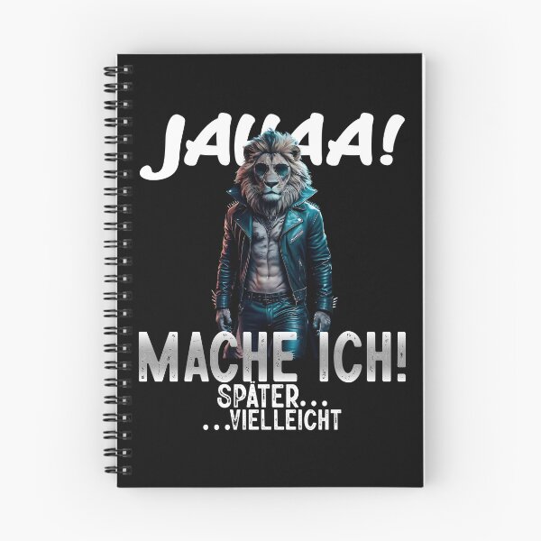 Item preview, Jahaa Mache Mache Ich Später Vielleicht - Cool Löwe  - Lustiges Zitat  designed and sold by Smix Pixels.