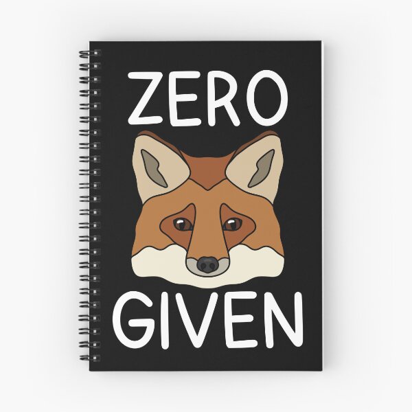 Item preview, (Version for DARK COLORED Items) ZERO FOX GIVEN (Red Fox) designed and sold by chicorycreative.
