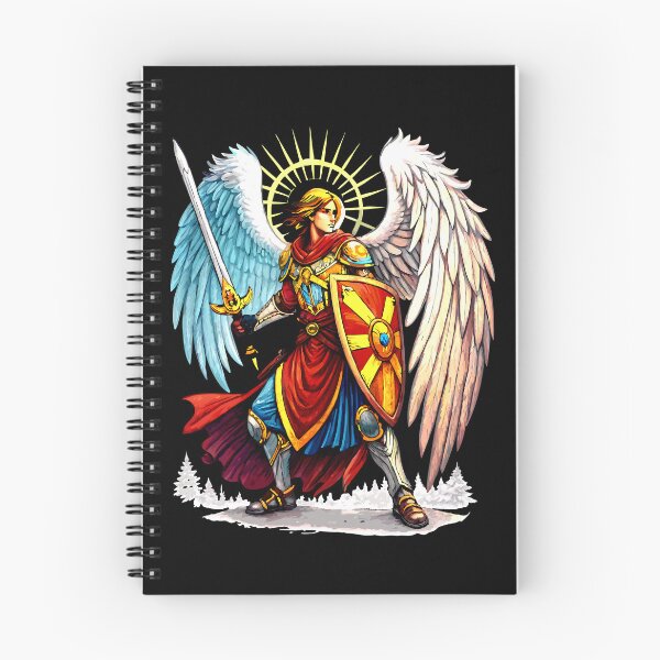 Item preview, Archangel Michael: Divine Warrior with Radiant Wings designed and sold by VikArtStudio.