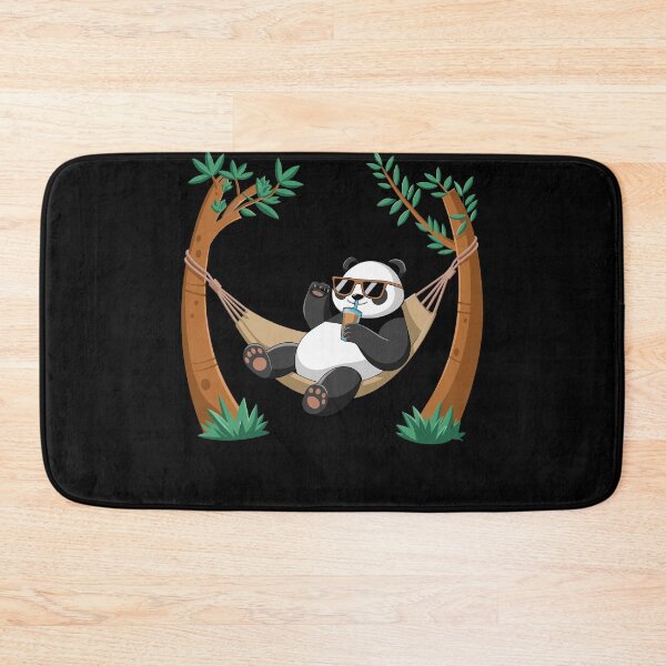 Item preview, Cute Panda Relaxing in Hammock With Sunglasses designed and sold by InsanseCreation.