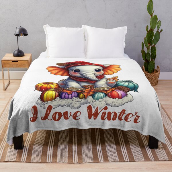 Item preview, Winter Loving Elephant designed and sold by BukkyStory.