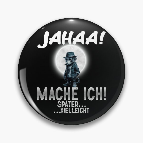 Item preview,  Jahaa Mache Mache Ich Später Vielleicht - Cool Affe Mit Mond  - Lustiges Zitat  designed and sold by Smix Pixels.