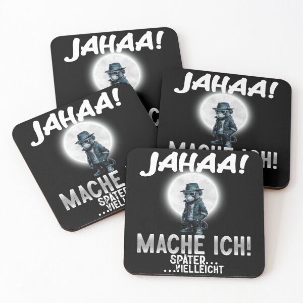 Artikelvorschau, Jahaa Mache Mache Ich Später Vielleicht - Cool Affe Mit Mond - Lustiges Zitat entworfen und verkauft von Smix Pixels.