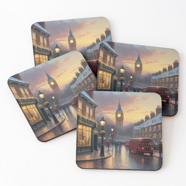 Artikelvorschau, London’s Winter Streets Wrapped in Snow entworfen und verkauft von BlareBlare.