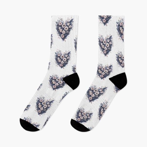 Item preview, Elegant Dark Floral Heart Design with Botanical Elements designed and sold by Monascreativeempire.