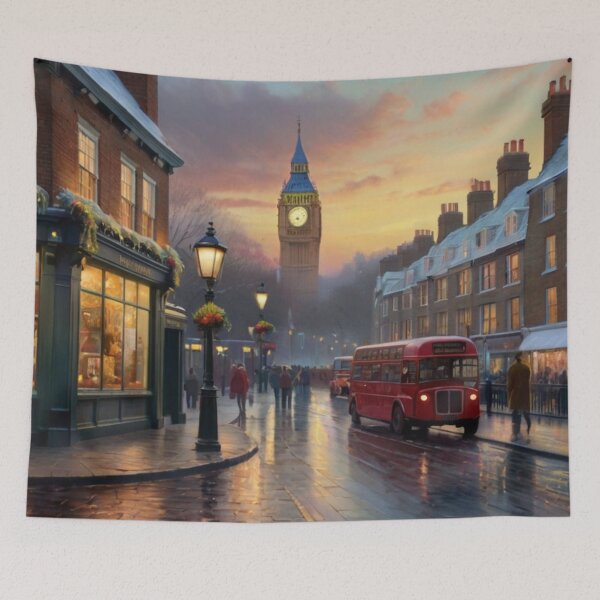 Artikelvorschau, London’s Winter Streets Wrapped in Snow entworfen und verkauft von BlareBlare.
