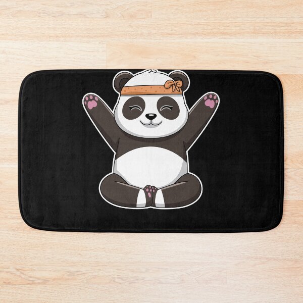 Item preview, Adorable Smiling Panda with Headband designed and sold by InsanseCreation.