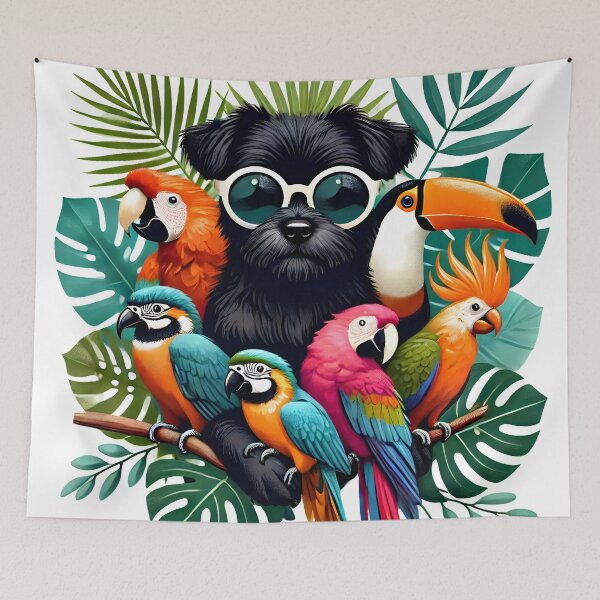 Item preview, Black Dog in Paradise designed and sold by XaviChateau.