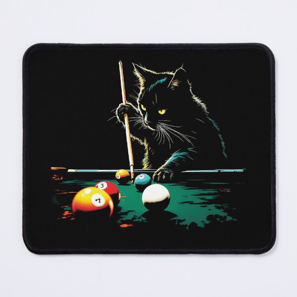 Item preview, Billiards Cat Playing Billiard designed and sold by wowwowmeow.