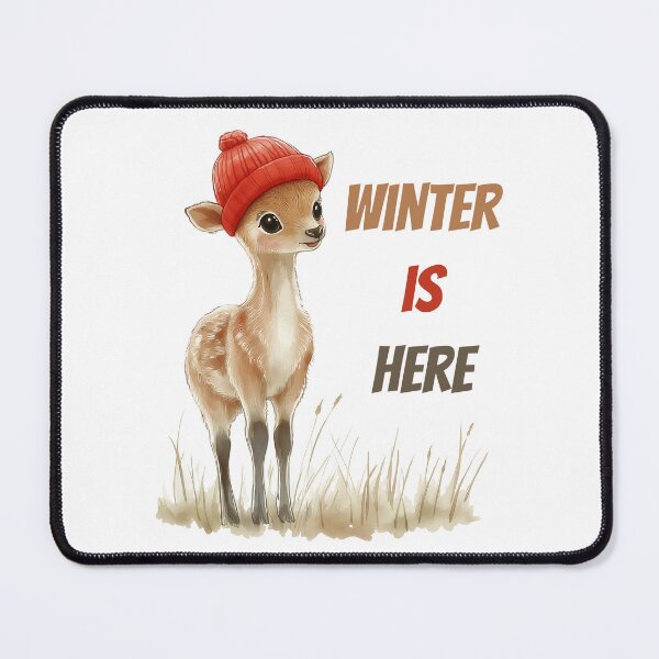 Item preview, Winter is Here with a Cute Deer designed and sold by BukkyStory.