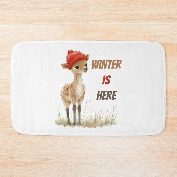 Item preview, Winter is Here with a Cute Deer	 designed and sold by BukkyStory.