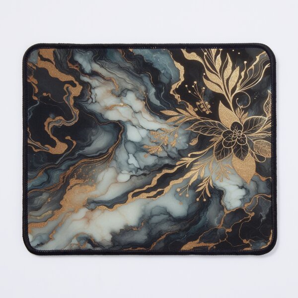 Item preview, Dark and light grey marble with gold highlights – pure elegance and art designed and sold by FotoworldEdel.